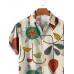 Men's Mid 1950s Modern Print Short Sleeve Shirt