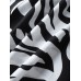 Mens Zebra Print Lapel Button Up Short Sleeve Shirts