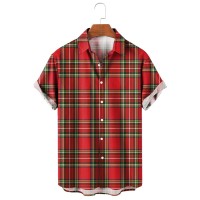 Classic Plaid Casual Short Sleeve Shirt