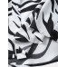 Mens Zebra Print Lapel Button Up Short Sleeve Shirts